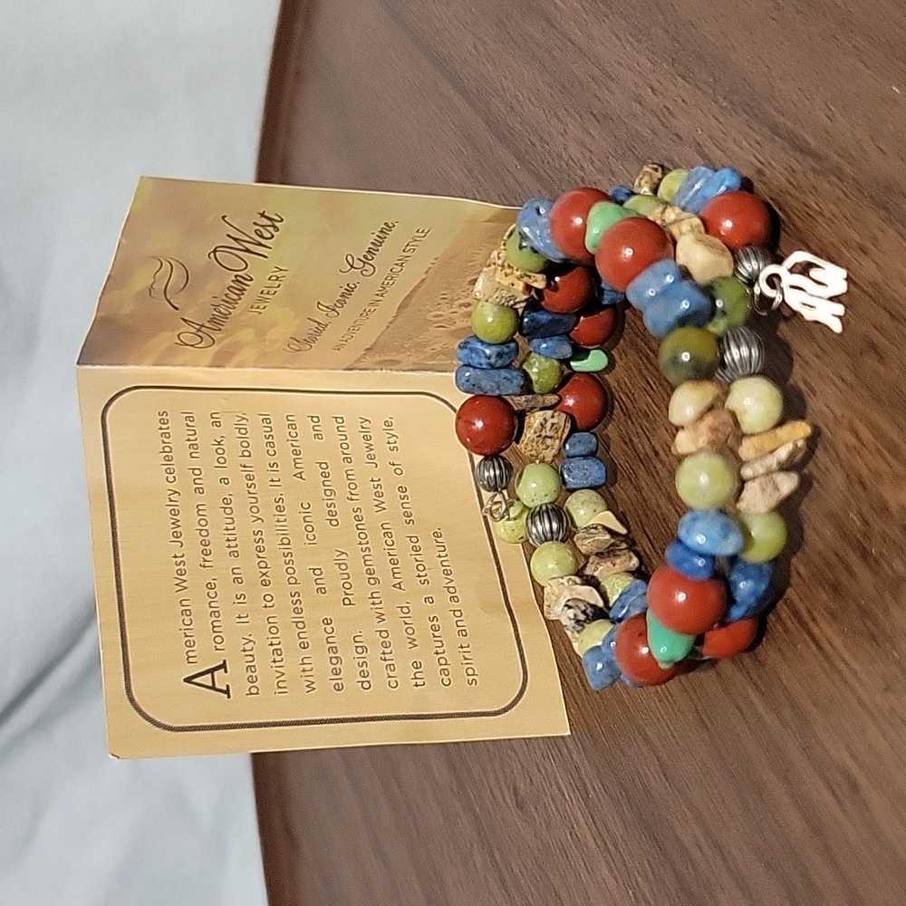 American West Stone Coil Bracelet NWOT - Picture 4 of 6